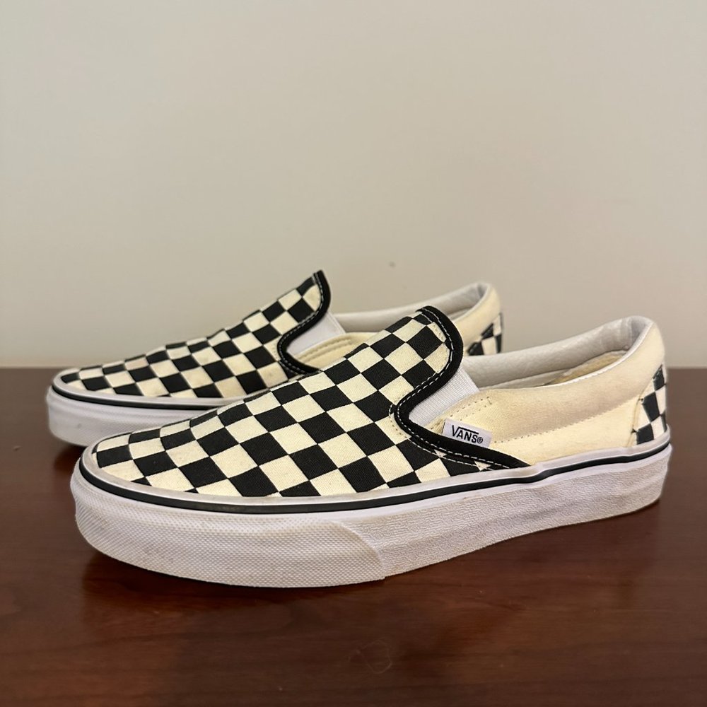 Vans Classic Checkerboard Slip On Size 9